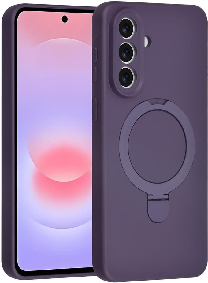 TUNIQ Galaxy A57 Back cover case - Magsafe With Ring Stand - Hanger - Grape Purple