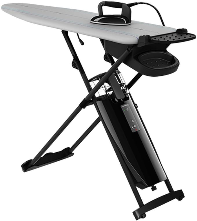 Laurastar Smart M Strijksystemen en een Professioneel Strijkijzer Stoomgenerator Actieve Strijkplank, Hygiënische DMS-stoom, Actieve 3D-Zool, Gepulseerde Stoom, Unieke Temperatuur
