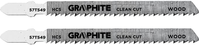 GRAPHITE 57T549 Serie - Decoupeerzaagblad - 10 TPI - HCS - Caste Fixatie