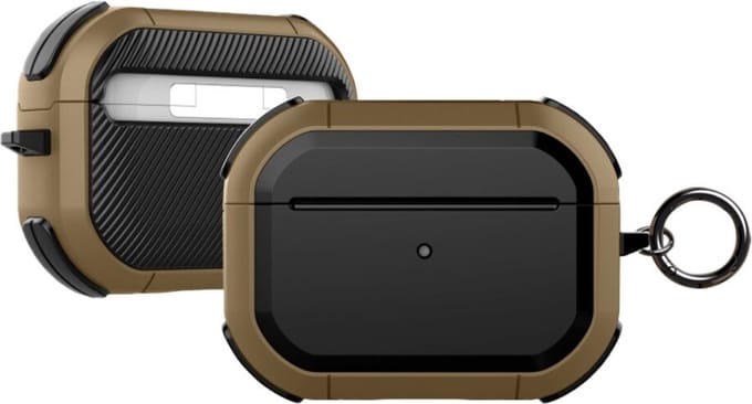 DrPhone PL5 - Case / Hoes - Bescherming tegen Val & Stootschade - Geschikt voor Airpods Pro - Bruin