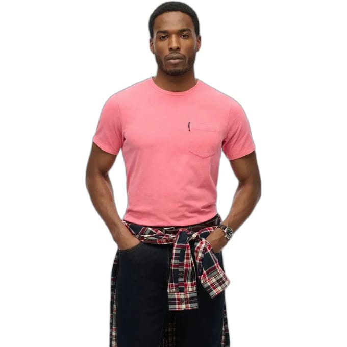 Superdry - Classic Essential T-shirt met Zak - Heren - T-shirts