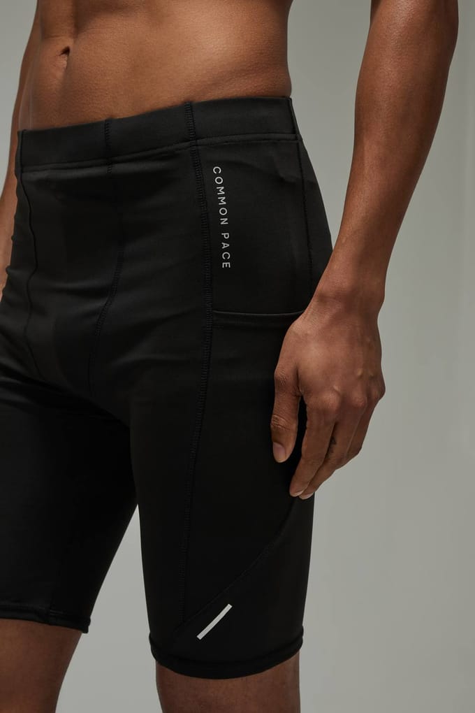 Common Pace Running Performance Half Tight | Black | Size Small