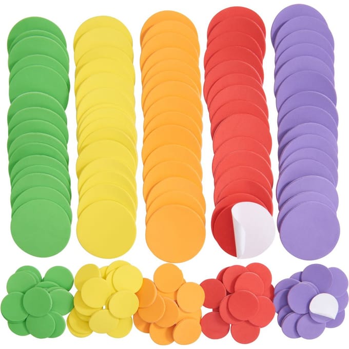 VBS Schuimrubber schijven "Kleurrijk"