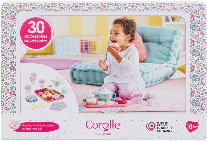 Babypop accessoires - COROLLE - Mijn thee- en snackset - 30 accessoires - vanaf 18 maanden