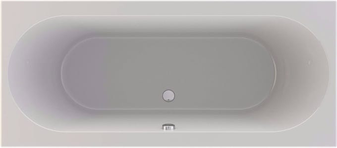 Ben Guus inbouwbad 2-persoons 180x80cm glans wit acryl