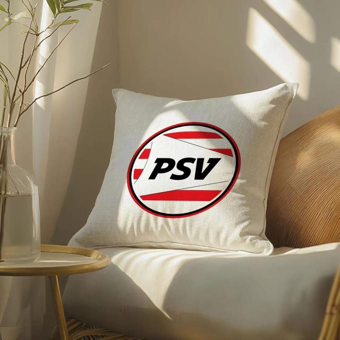Psve-Eindhoven Kussensloop Kussensloop, Dubbelzijdig Bedrukt, Bankkussen, Slaapkamer Hoofdeinde Short plush 40*40(CM)-1Pcs