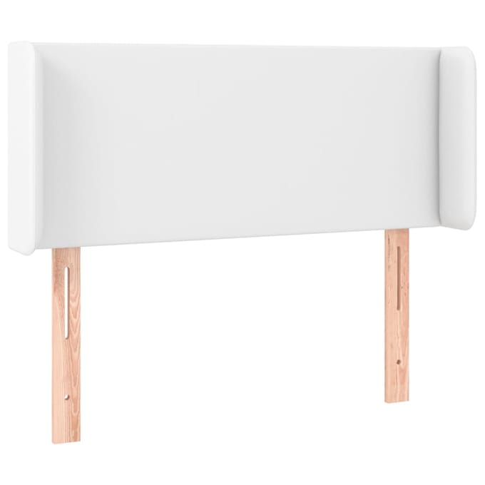 vidaXL - Hoofdbord - LED - 93x16x78/88 - cm - kunstleer - wit