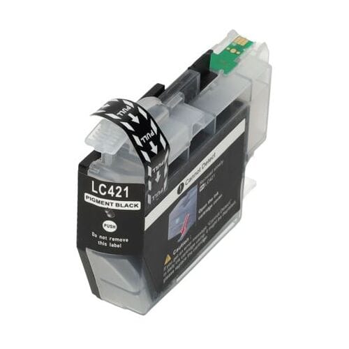 PrintAbout Inktcartridge LC-421BK Zwart geschikt voor Brother