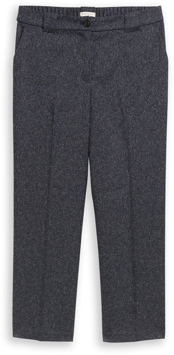 Tom Tailor - TTMIA STRAIGHT broek in gemêleerde look - Maat 42/28 - lunar eclipse blue structure