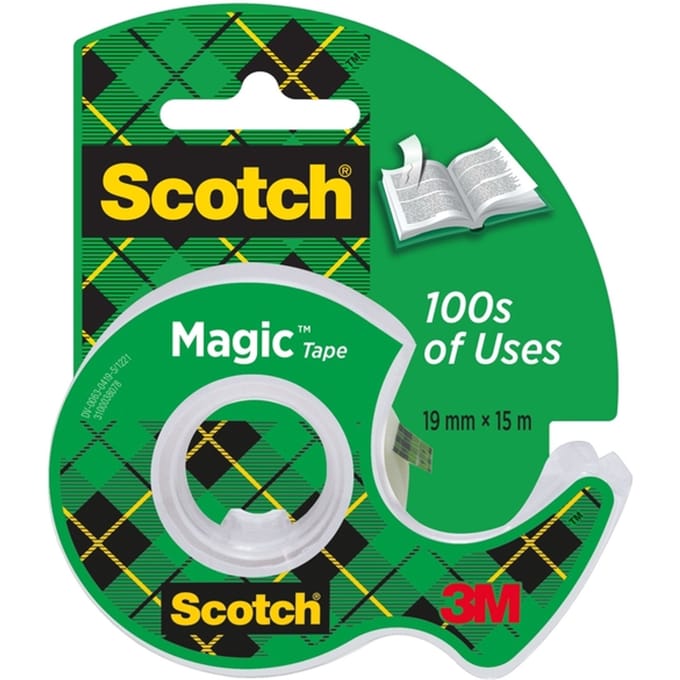 Plakband Scotch Magic 810 19mmx15m onzichtbaar + plakbandhouder