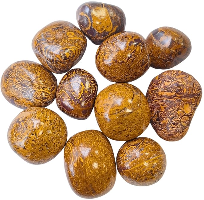 Trommelstenen 250 gr. Jaspis slangen (mt3)