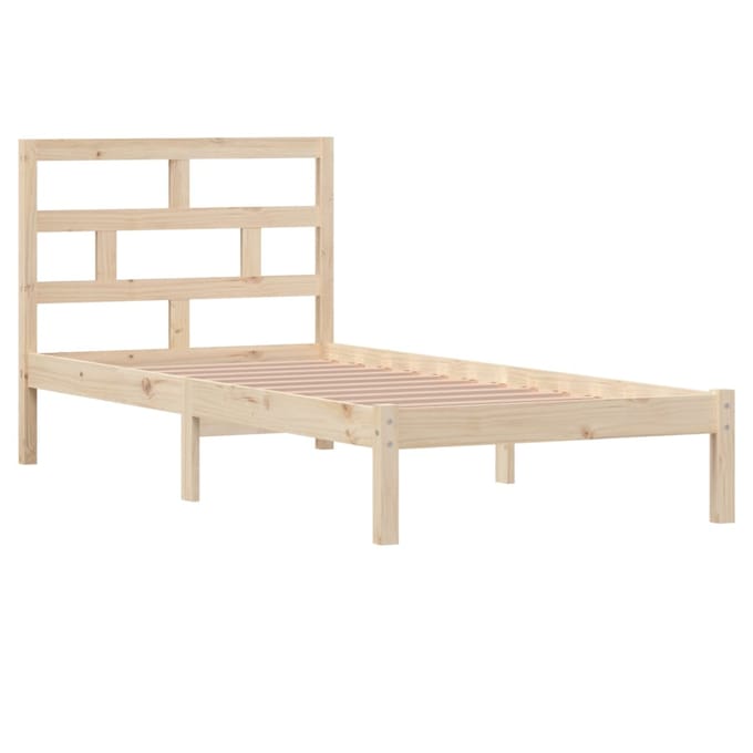 vidaXL - Bedframe - massief - grenenhout - 90x200 - cm