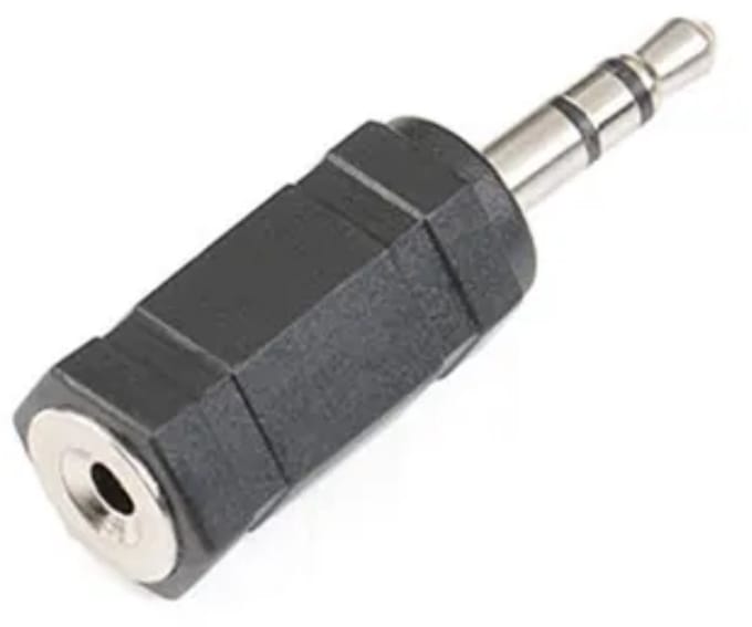 Nereb - 2.5mm Female naar 3.5 mm Male Adapter - Jack Audio Koppelstuk