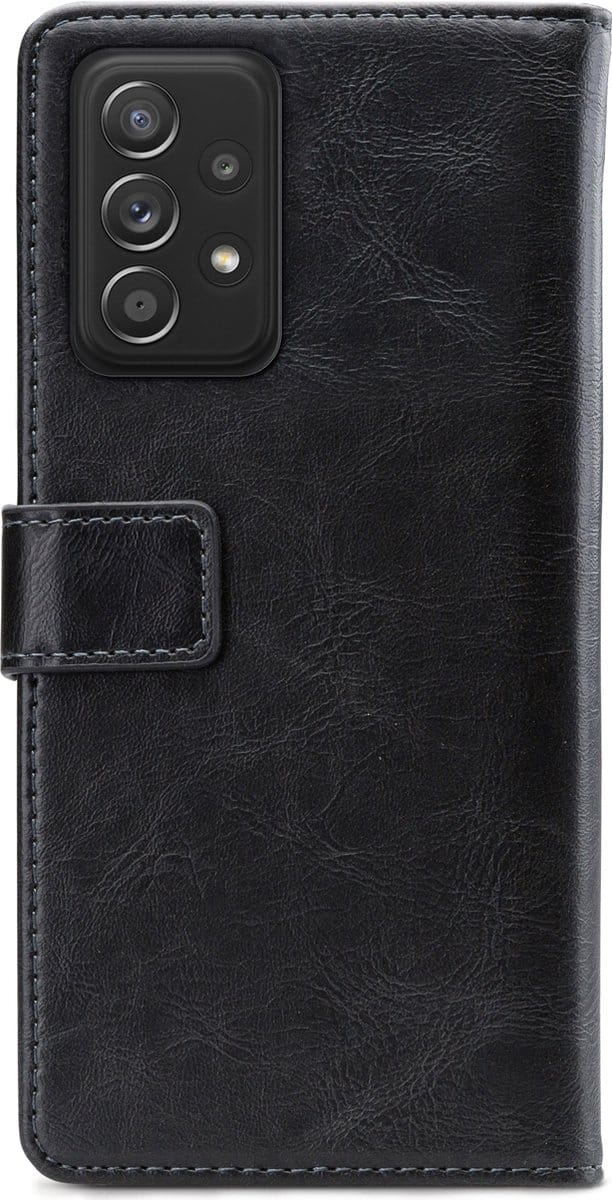 Samsung Galaxy A72 Bookcase hoesje - Mobilize - Effen Zwart - Kunstleer