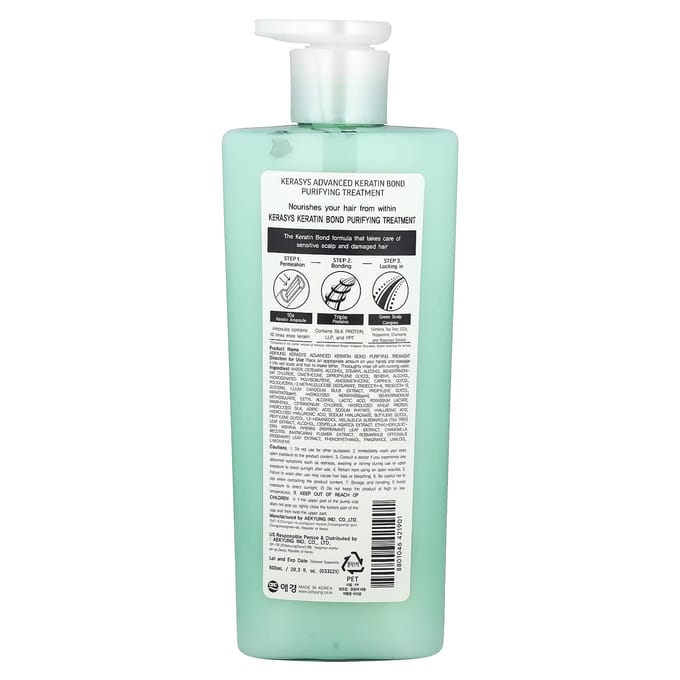 Geavanceerde Keratine Bond Behandeling Zuiverend 600ml (20.2fl oz) white