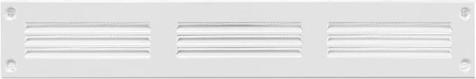 Ventilatierooster met insectenwering - Rechthoekig 400 x 100 mm - Wit