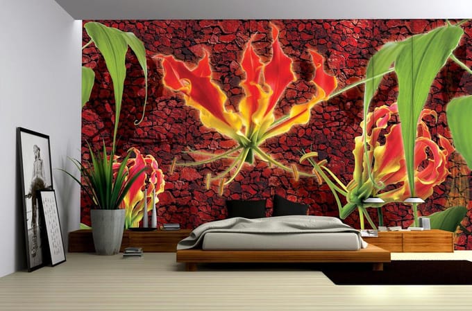 Poster | Groen , Rood | 104 x 70,5 cm