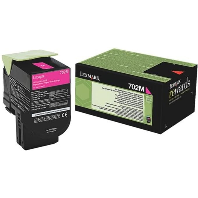 Lexmark 70C20M0 nr. 702M toner cartridge magenta (origineel)