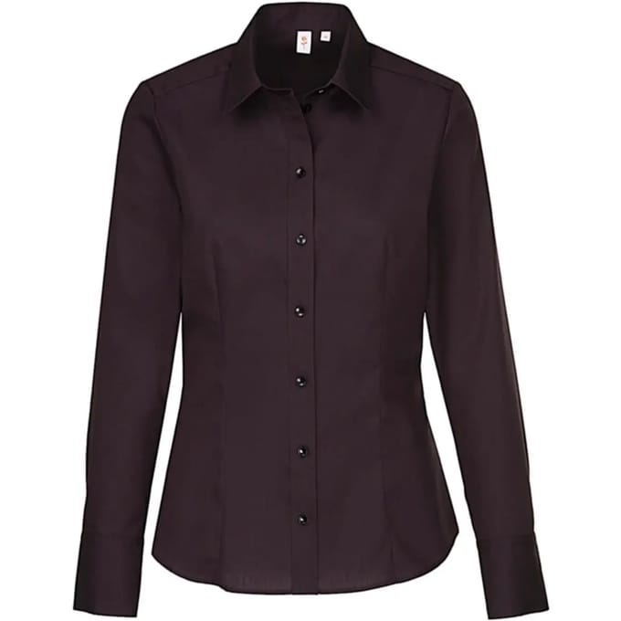 Dames lange mouwen button-down shirt Seidensticker Regular Fit Kent