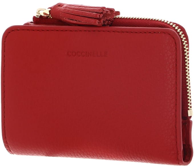 COCCINELLE Leren portemonnee Tassel Wallet Scarlet rood