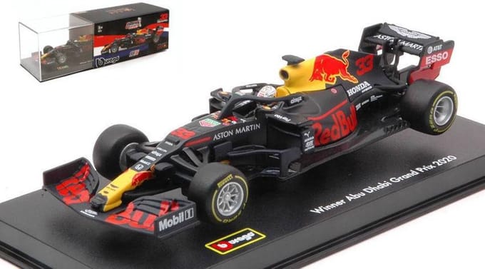 Modelauto 1:43 Max Verstappen Red Bull Honda RB16 Abu Dhabi Grand Prix 2020