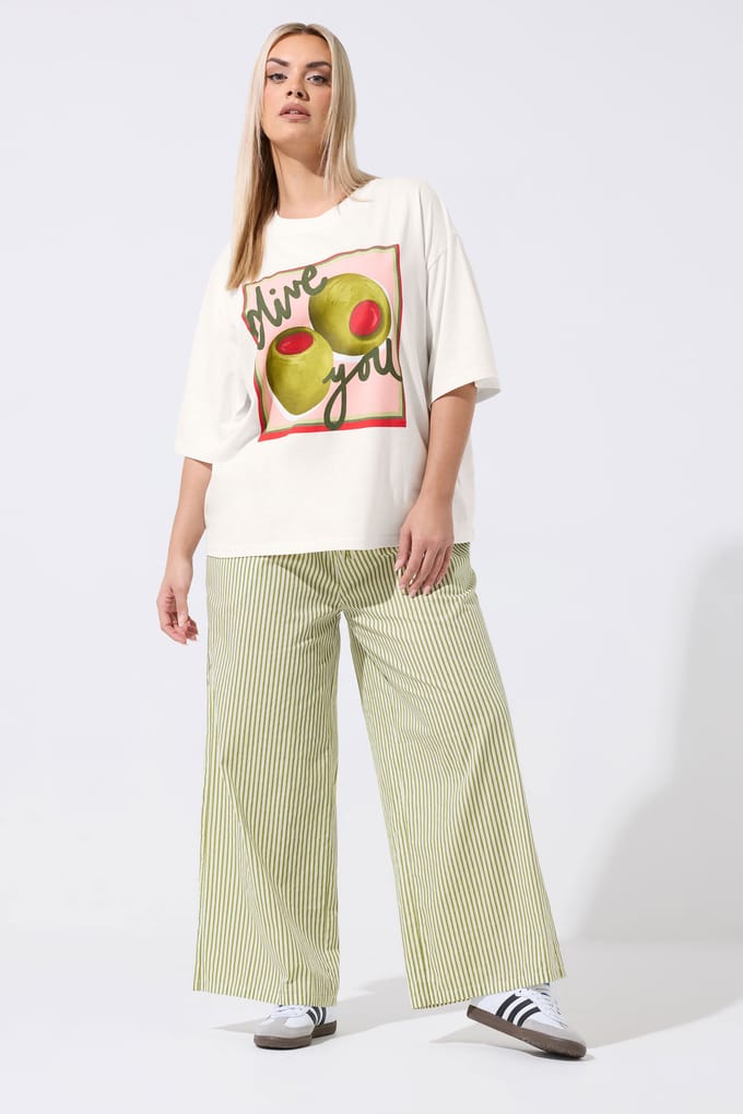 Limited Collection Groene Gestreepte Broek Size 42