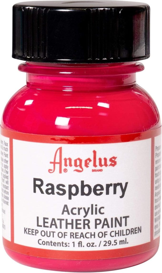 Angelus Leather Acrylic Paint - textielverf voor leren stoffen - acrylbasis - Raspberry - 29,5ml