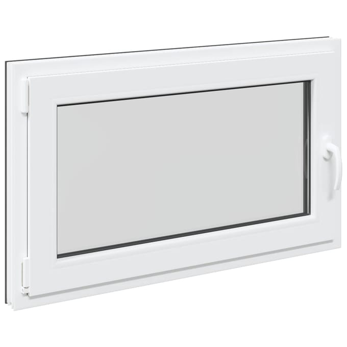 vidaXL - Kleur - binnenkant - kelderraam - Wit - RISOR - 100 - x - 60 - cm