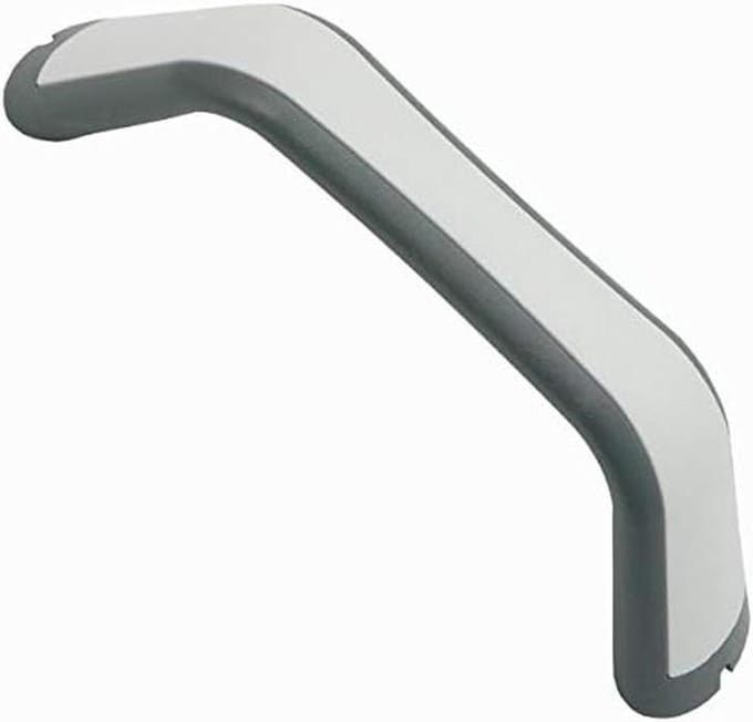 Rangeergreep Caravan - Instapgreep Aanhanger - Veilig Instappen - Onzichtbare Schroefverbinding - 198 mm Lengte - Grijs