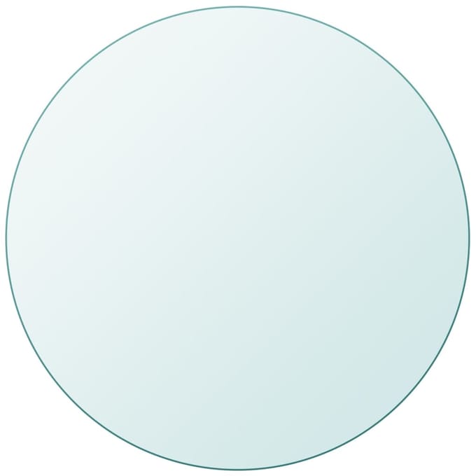 vidaXL - Tafelblad - van - gehard - glas - 300 - mm - rond