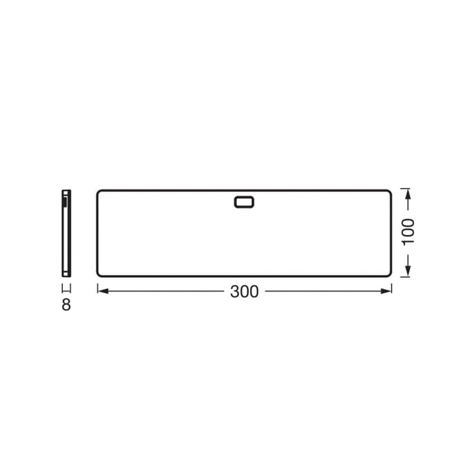 OSRAM LED meubelverlichting paneel 30 x 10 cm zwart CCT dimbaar