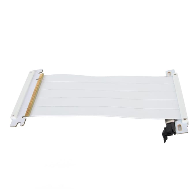 PCIE 4.0 X16 Riser Kabel Hoge Snelheid Flexibel Dubbelzijdig 180 Graden GPU Verlengkabel voor RTX 20CM wit