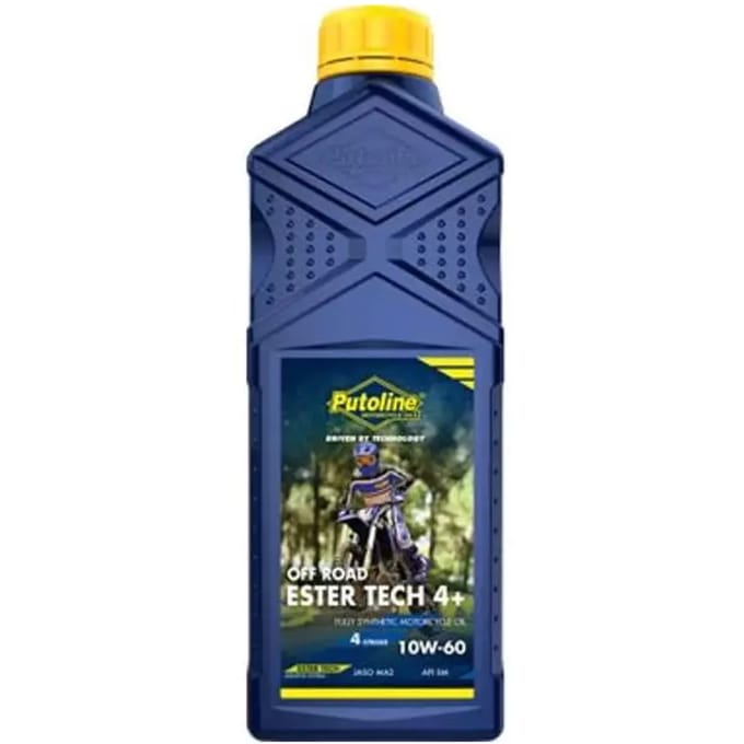100% synthetische 4-takt motorolie voor motorcross Putoline Off Road 4+ 10W60 Ester Tech