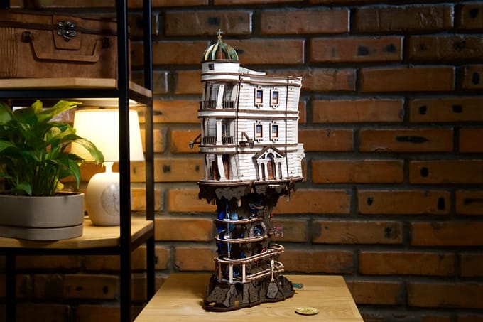 UGEARS 3D Modelbouw - Gringotts Bank Marble Run™ - Harry Potter™ - Mechanisch Bouwpakket Hout - 14 Jaar