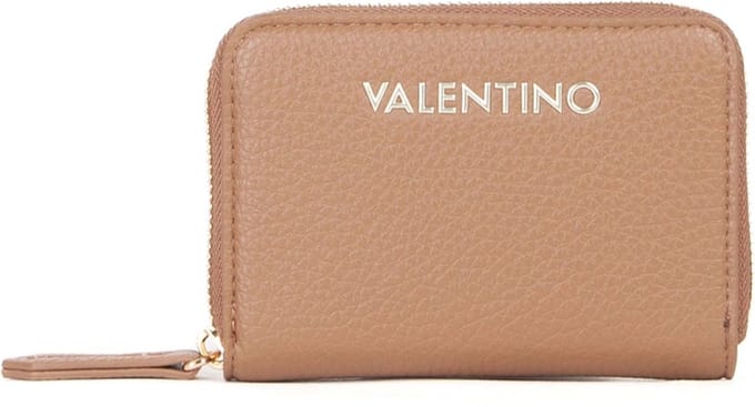 VALENTINO Portemonnee Post Re Zip Around Wallet Camel / Moro Lichtbruin