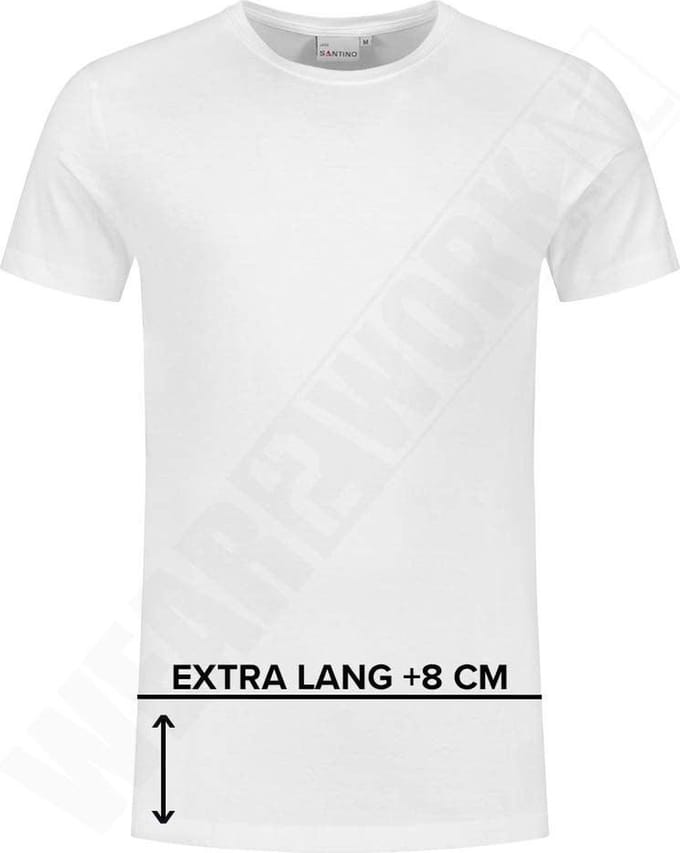 Santino T-shirt extra lang Jace plus