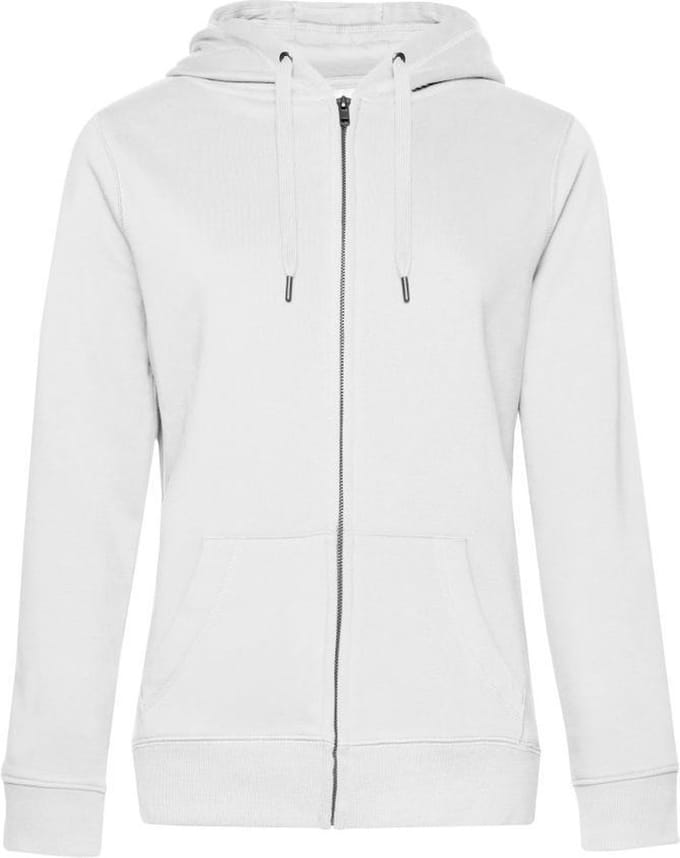 B&C Vrouwen/dames Koningin Hoodie (Wit)