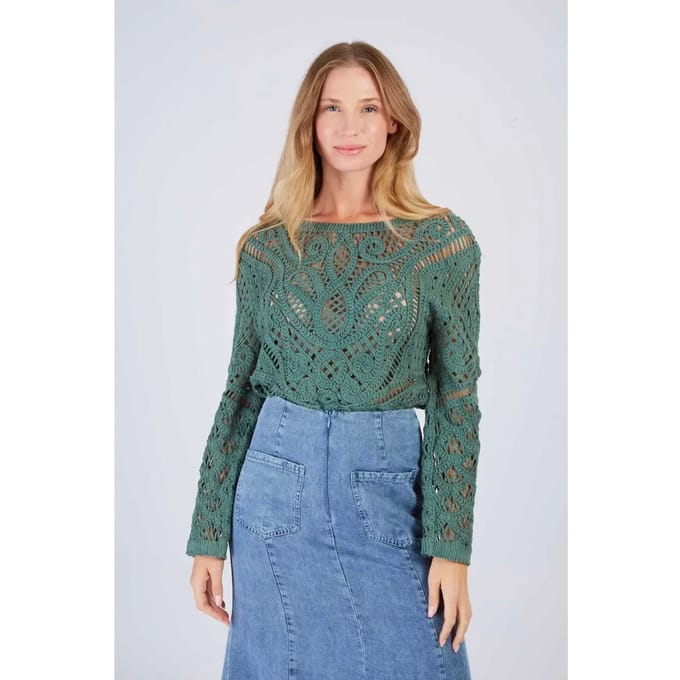 Dames gehaakte brei cardigan Derhy Florentine