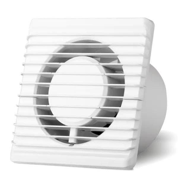 Badkamerventilator Energiezuinig, Stil en met TIMER diameter 100 mm wit - 100TS
