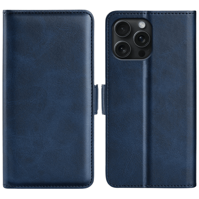 Comfycase Apple iPhone 16 Pro Max Bookcase Hoesje Blauw