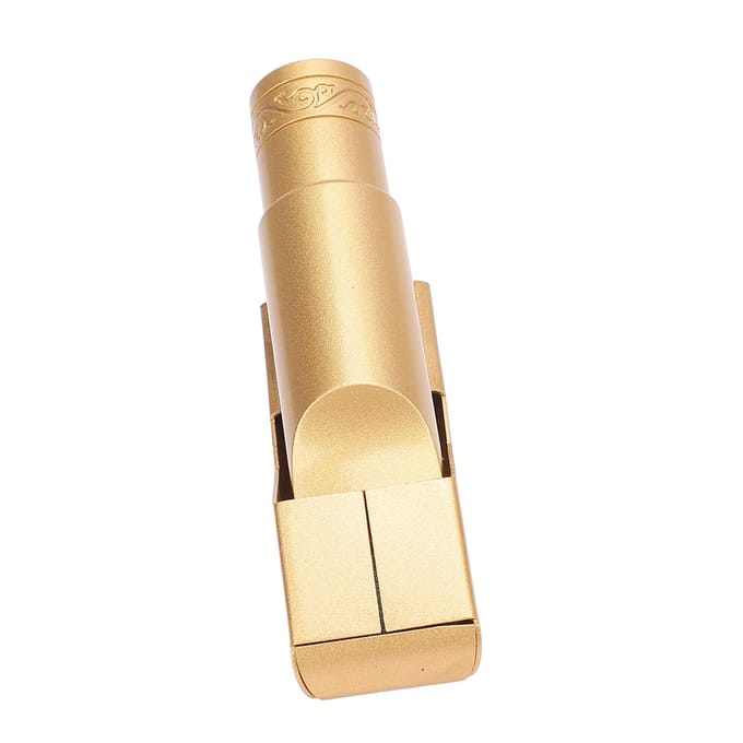 Altsaxofoon Mondstuk met Dop Metaal Messing voor Professionals Beginners Saxofoon Vervanging beige