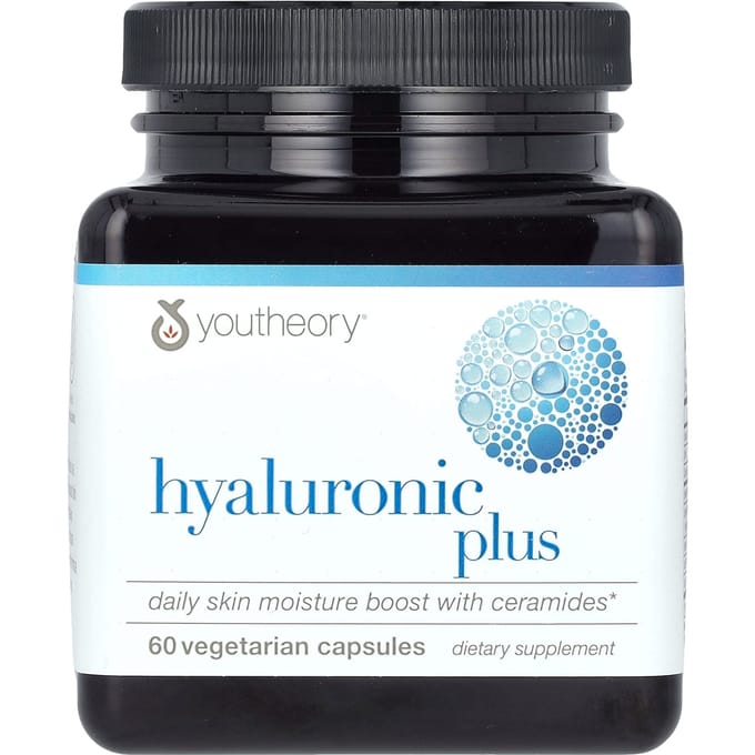 Youtheory, Hyaluronzuur Plus, 60 Vegetarische Capsules