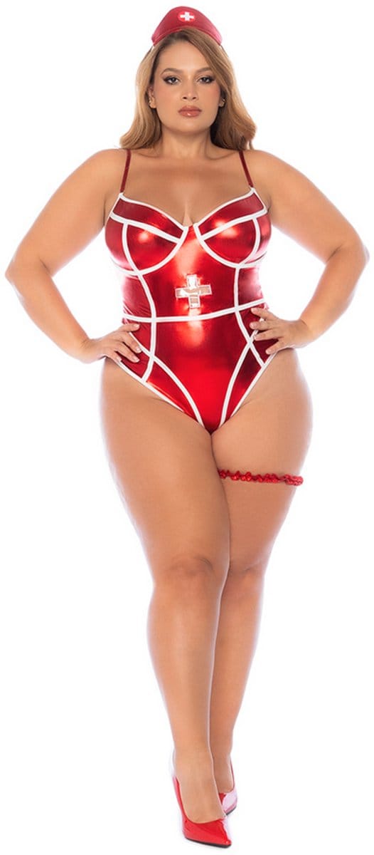 Mapalé Sexy Costuum Verpleegster - 1/2X - Zwart