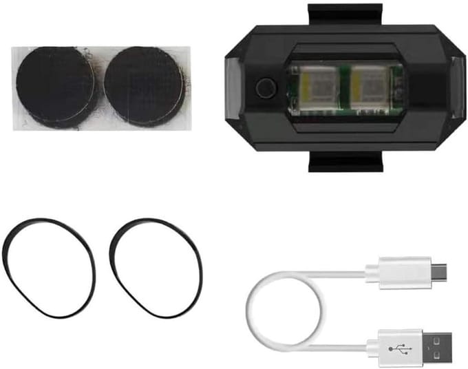 LED Strobe Light voor Drones - Flitslicht met 2 Modussen voor Veiligheid en Zichtbaarheid
