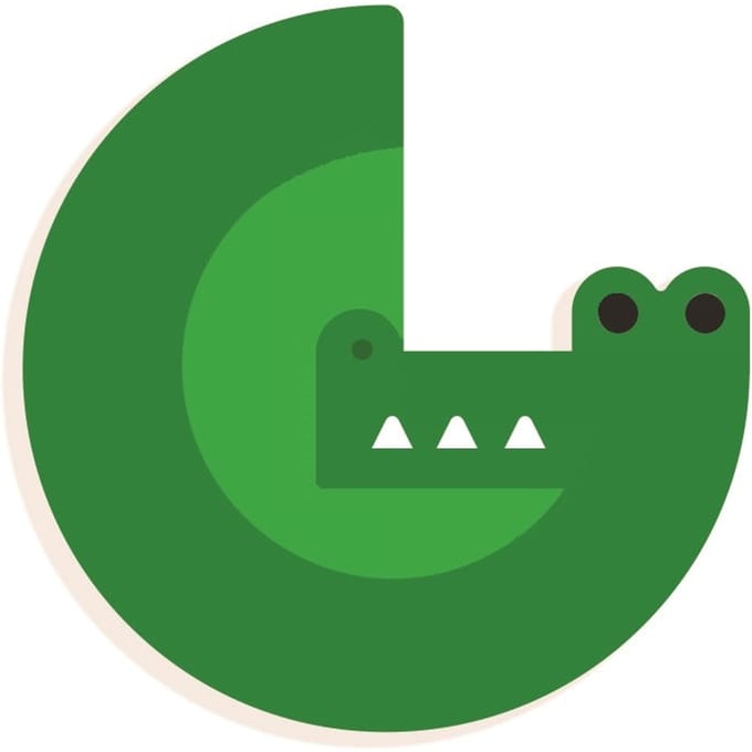 DJECO houten letter designed animal G