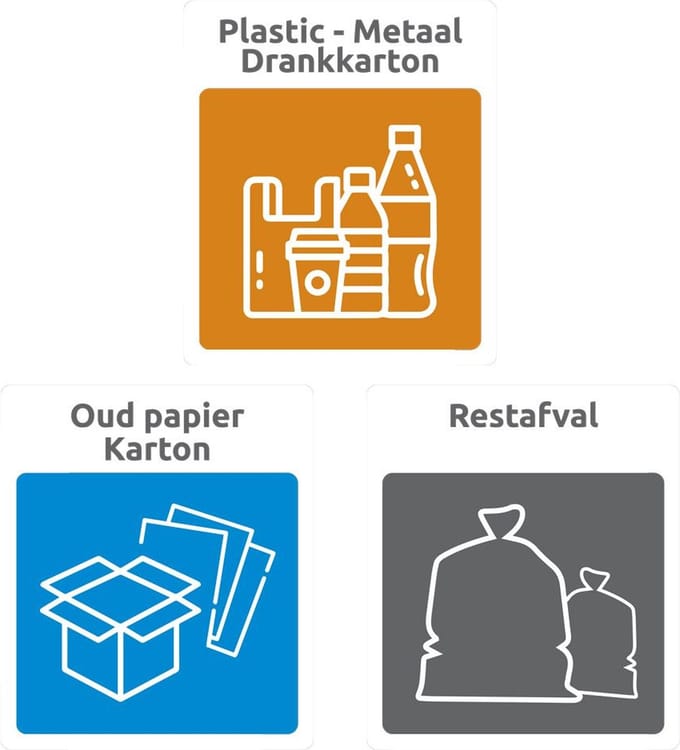 IVOL Container sticker - Set van 3 Klikostickers - 35 x 30 cm