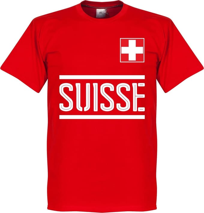 Zwitserland Team T-Shirt - Rood - S