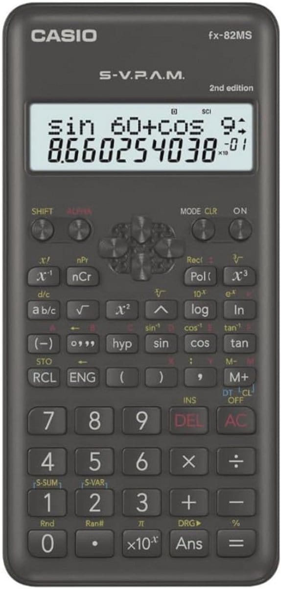 Wetenschappelijke Rekenmachine met 2-regelig Display en Ergonomisch Design