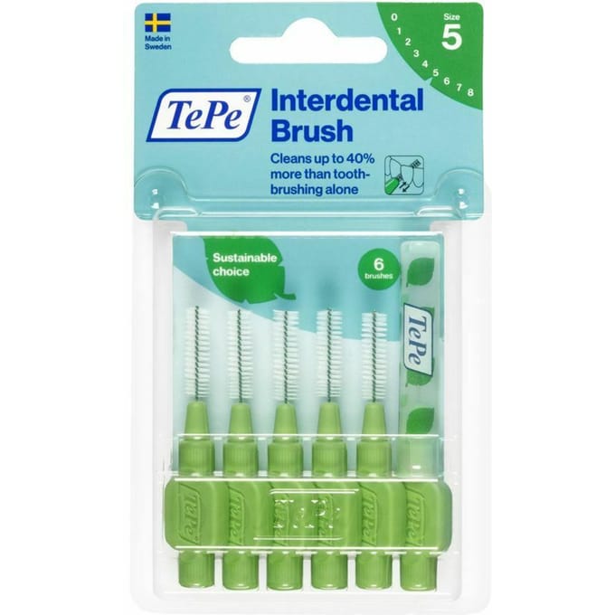 TePe Interdentale Ragers Original Groen ISO maat 5 – 0,8 mm (6 stuks)