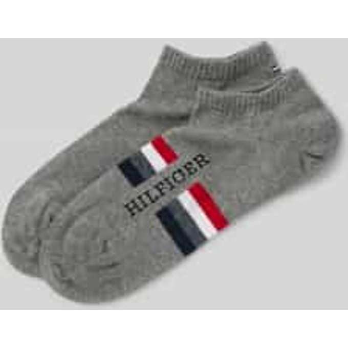 Tommy Hilfiger heren 2P sneakersokken hilfiger tab grijs